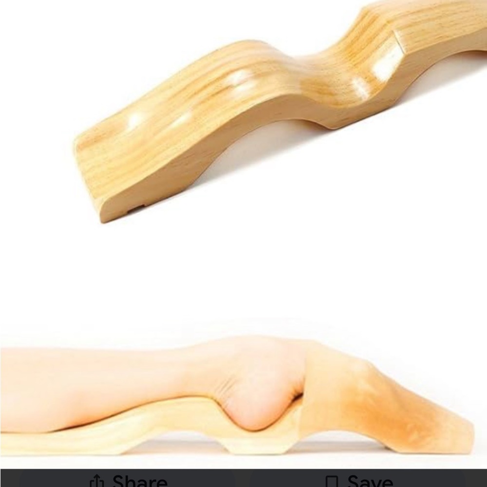 Foot stretcher for ballet . With rubber sleeve.